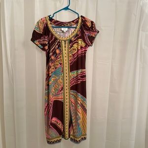 ECI New York - Size 4 - Multicolor (Brown/Pink/Orange)